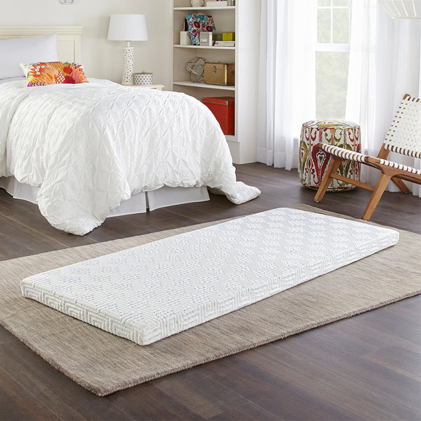 Thomasville Roll and Store Memory Foam Mattress Roll-Up Guest Bed/Floor Mat, 3" Twin