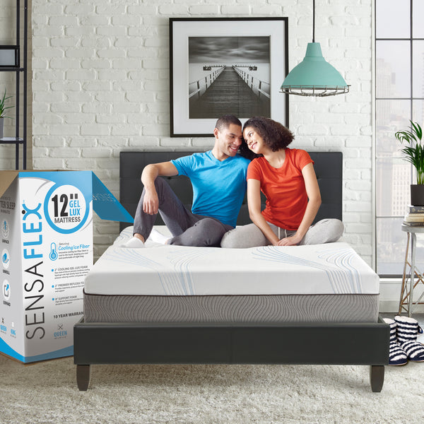 SensaLux Engineered Latex Foam Mattress, Cooling and Comfort Support