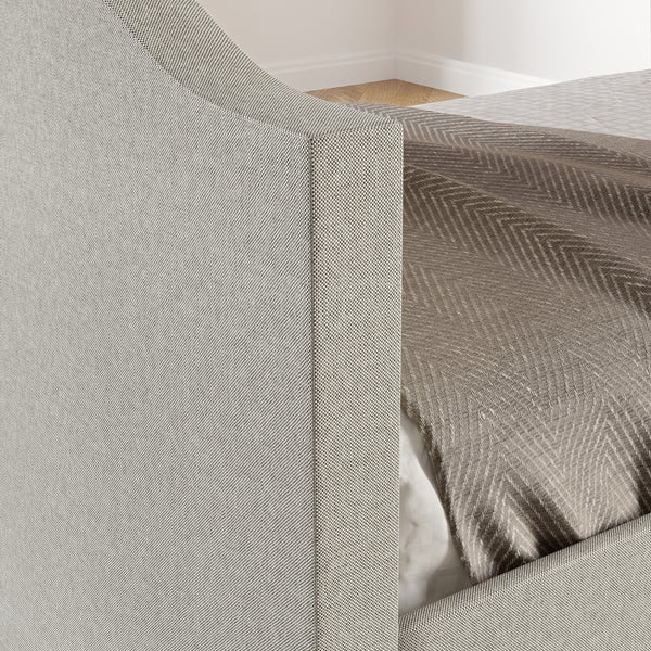 Messina Faux Leather / Birmingham Linen - Trundle Bed