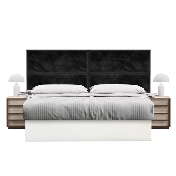 Masterpiece Upholstered Wall Panels Headboard - Set of 4 - Easy Assembly