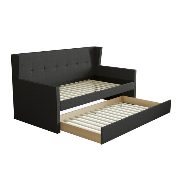 Carlisle Linen Trundle Bed