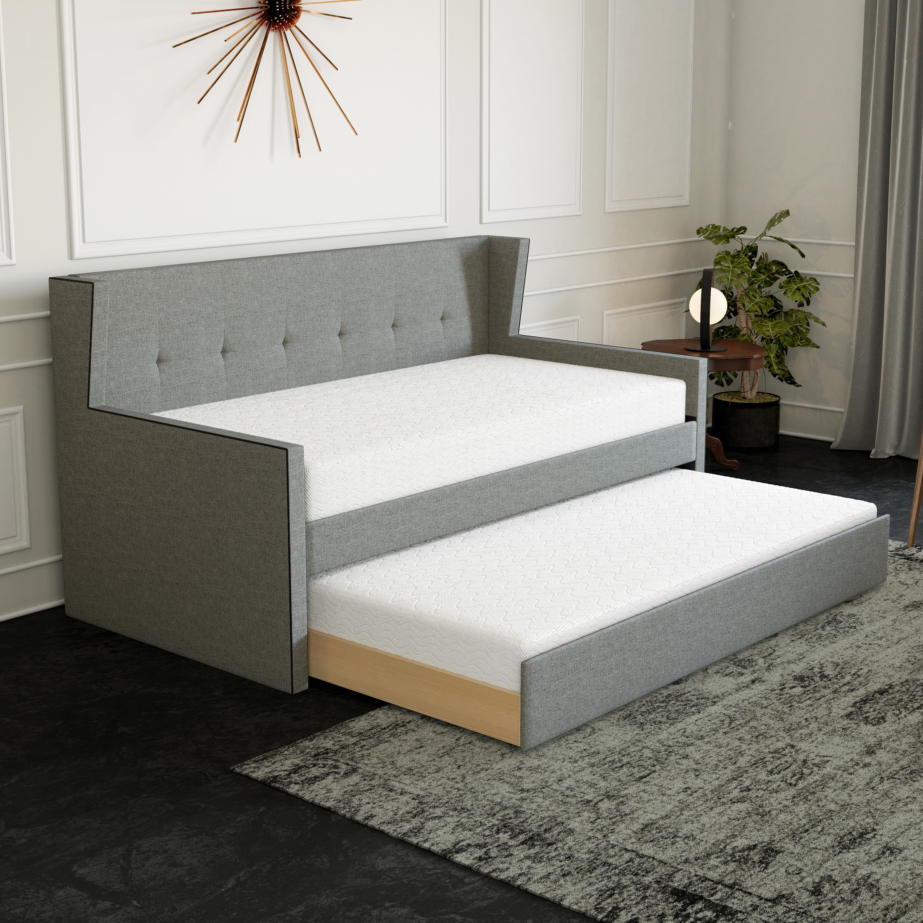 Carlisle Linen Trundle Bed