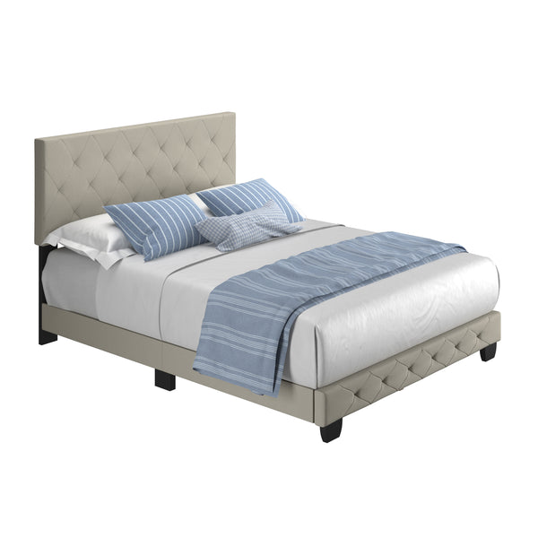 Chloe Linen Upholstered Platform Bed