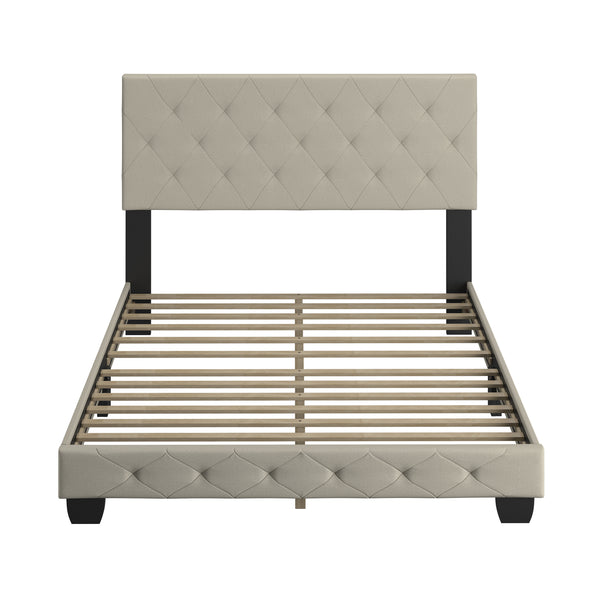 Chloe Linen Upholstered Platform Bed