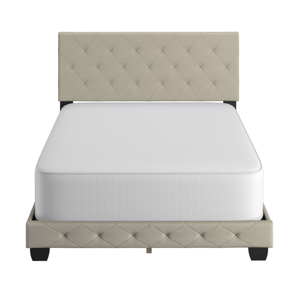 Chloe Linen Upholstered Platform Bed