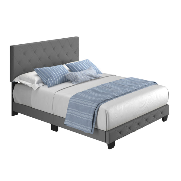 Chloe Linen Upholstered Platform Bed