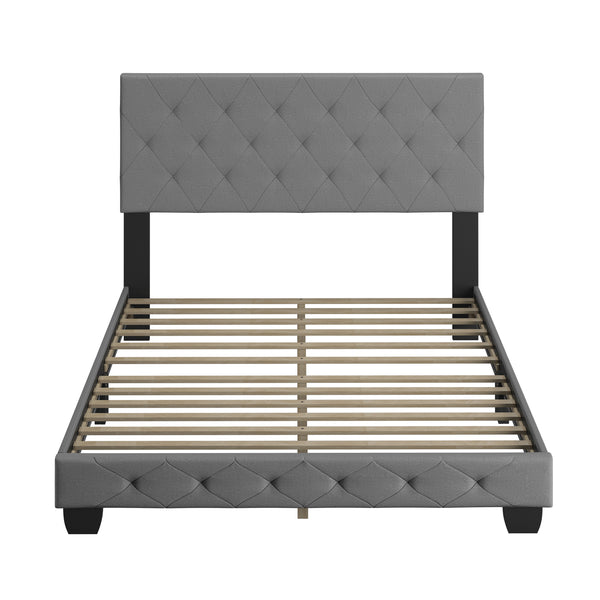 Chloe Linen Upholstered Platform Bed