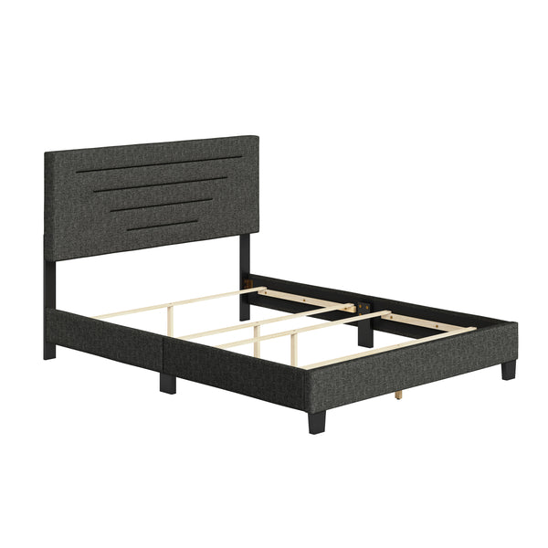 Luxembourg Faux Leather / Cordoba Linen - Upholstered Bed