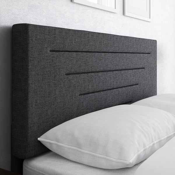 Luxembourg Faux Leather / Cordoba Linen - Upholstered Bed