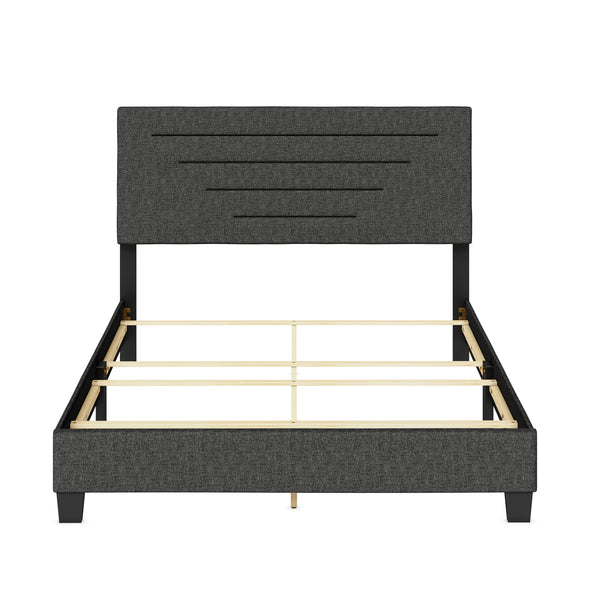 Luxembourg Faux Leather / Cordoba Linen - Upholstered Bed