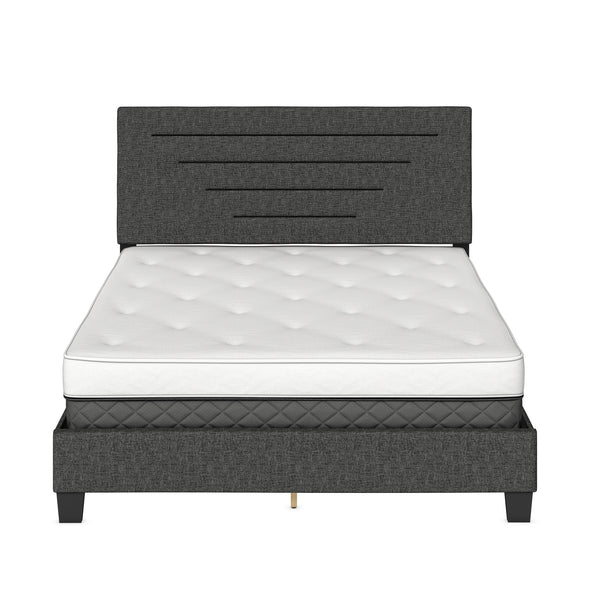Luxembourg Faux Leather / Cordoba Linen - Upholstered Bed