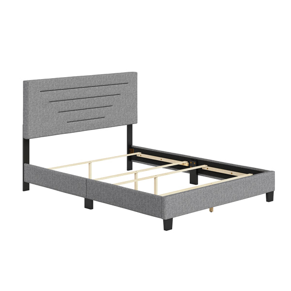 Luxembourg Faux Leather / Cordoba Linen - Upholstered Bed