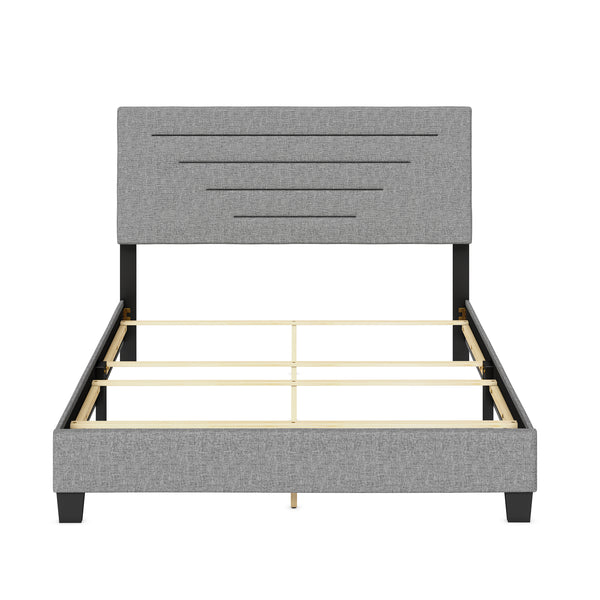 Luxembourg Faux Leather / Cordoba Linen - Upholstered Bed