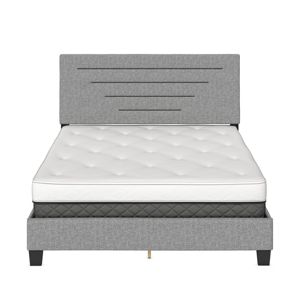 Luxembourg Faux Leather / Cordoba Linen - Upholstered Bed