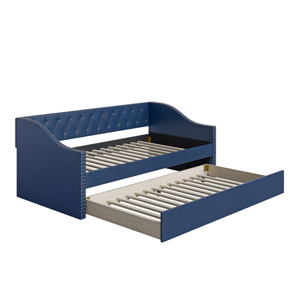 Manchester Linen / Darlington Faux Leather / Dorset - Velour Trundle Bed