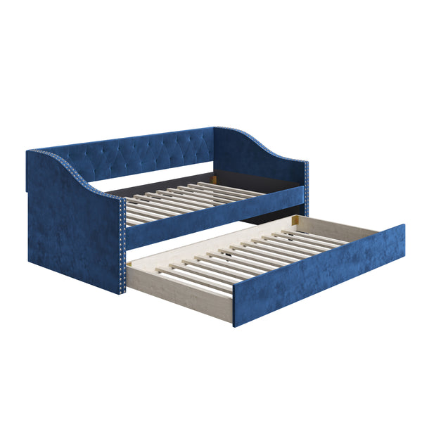 Manchester Linen / Darlington Faux Leather / Dorset - Velour Trundle Bed
