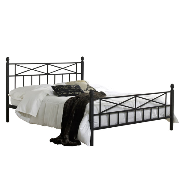 Emma Metal Platform Bed, Black, Twin
