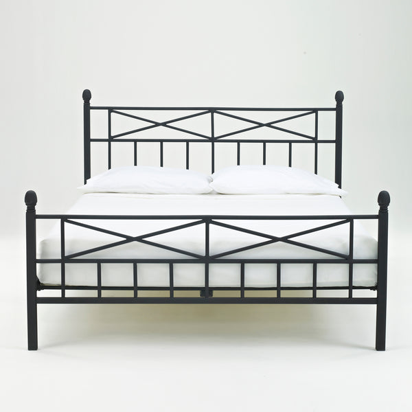 Emma Metal Platform Bed, Black, Twin