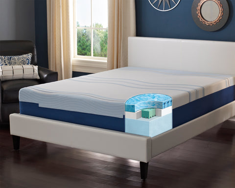 Revitalize 1012 12" Gel Infused Engineered Latex Mattress