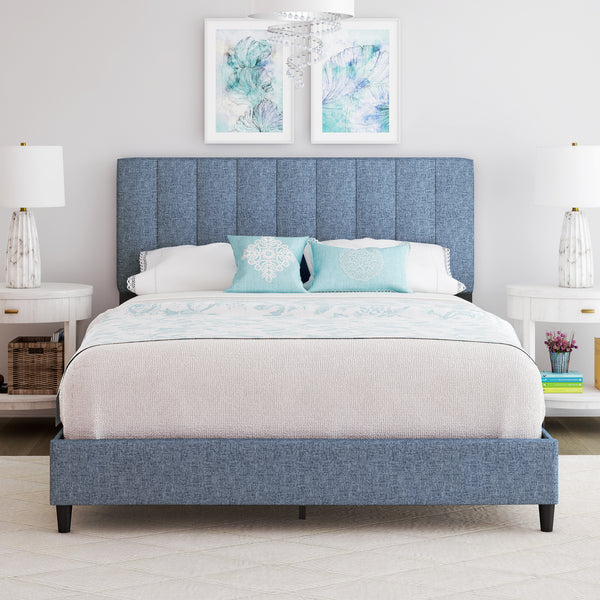 Leah Upholstered Platform Bed
