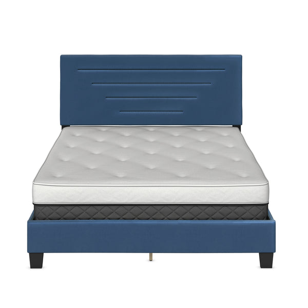 Luxembourg Faux Leather / Cordoba Linen - Upholstered Bed