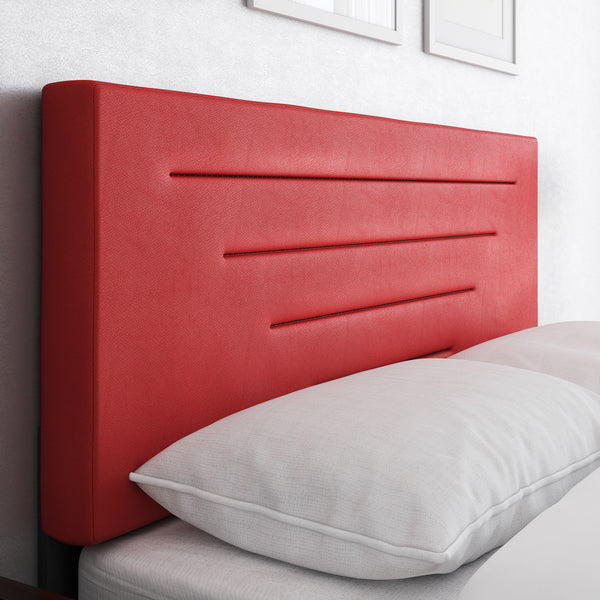 Luxembourg Faux Leather / Cordoba Linen - Upholstered Bed