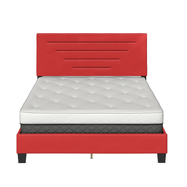 Luxembourg Faux Leather / Cordoba Linen - Upholstered Bed