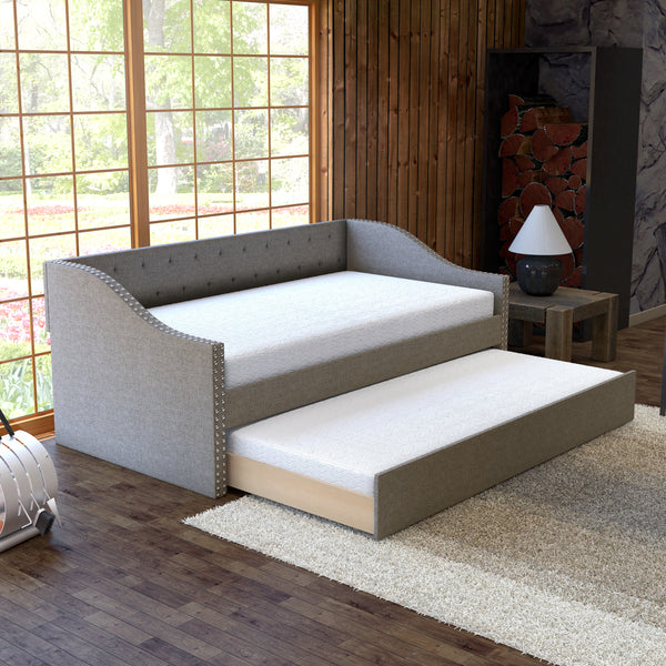 Manchester Linen / Darlington Faux Leather / Dorset - Velour Trundle Bed