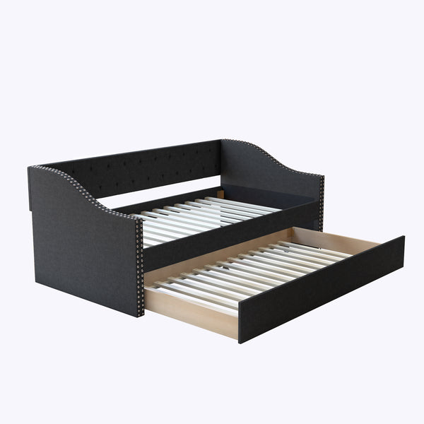 Manchester Linen / Darlington Faux Leather / Dorset - Velour Trundle Bed
