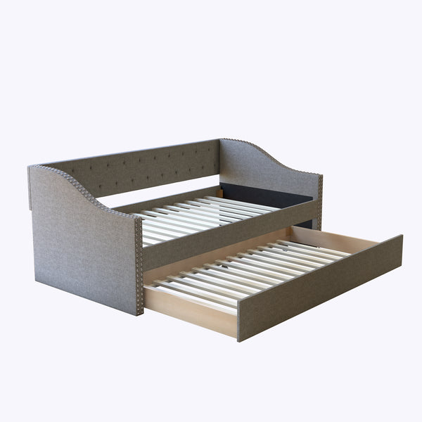 Manchester Linen / Darlington Faux Leather / Dorset - Velour Trundle Bed