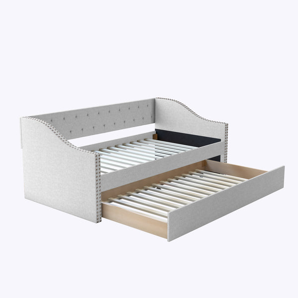 Manchester Linen / Darlington Faux Leather / Dorset - Velour Trundle Bed