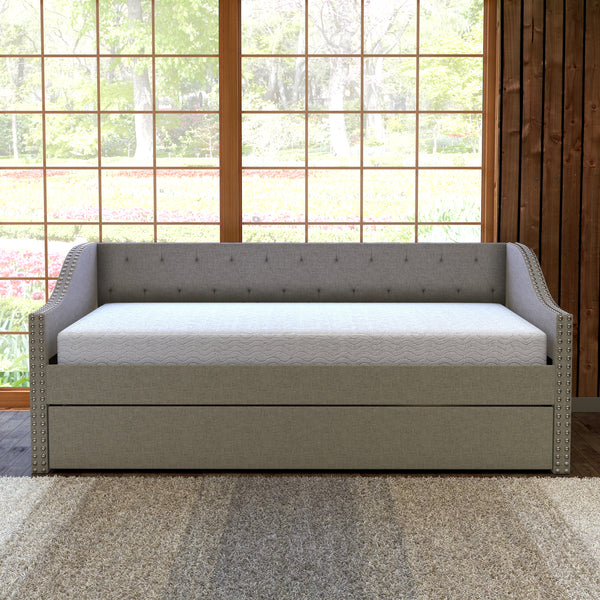 Manchester Linen / Darlington Faux Leather / Dorset - Velour Trundle Bed