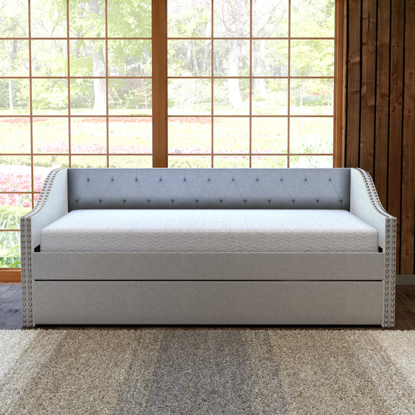 Manchester Linen / Darlington Faux Leather / Dorset - Velour Trundle Bed