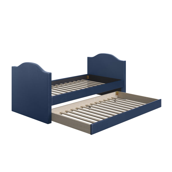 Messina Faux Leather / Birmingham Linen - Trundle Bed