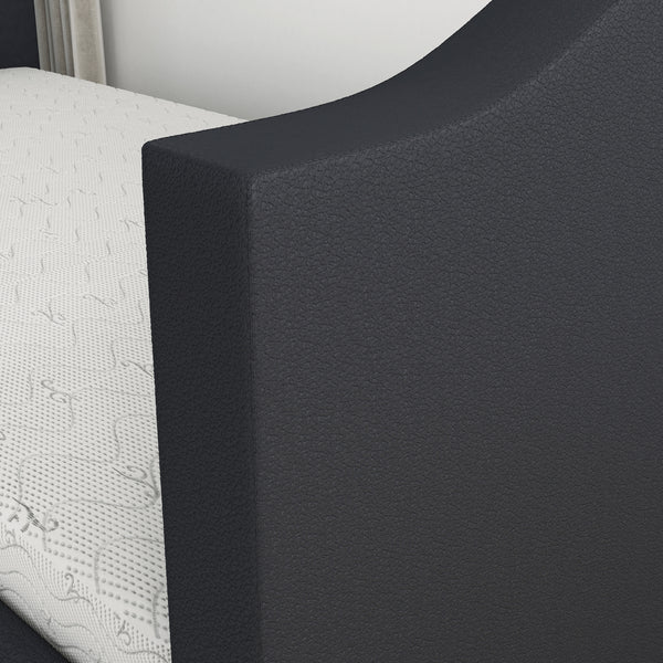 Messina Faux Leather / Birmingham Linen - Trundle Bed