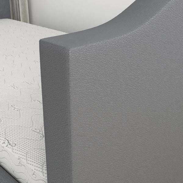Messina Faux Leather / Birmingham Linen - Trundle Bed