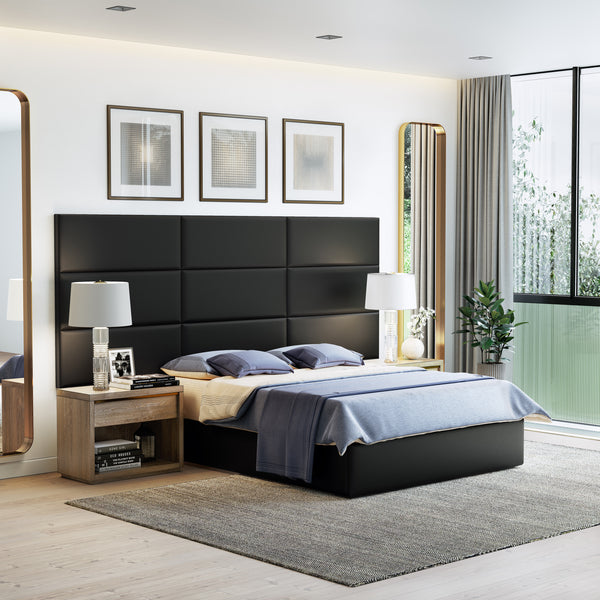 Masterpiece Upholstered Wall Panels Headboard - Set of 4 - Easy Assembly