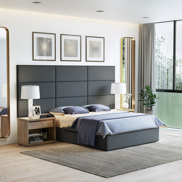 Masterpiece Upholstered Wall Panels Headboard - Set of 4 - Easy Assembly