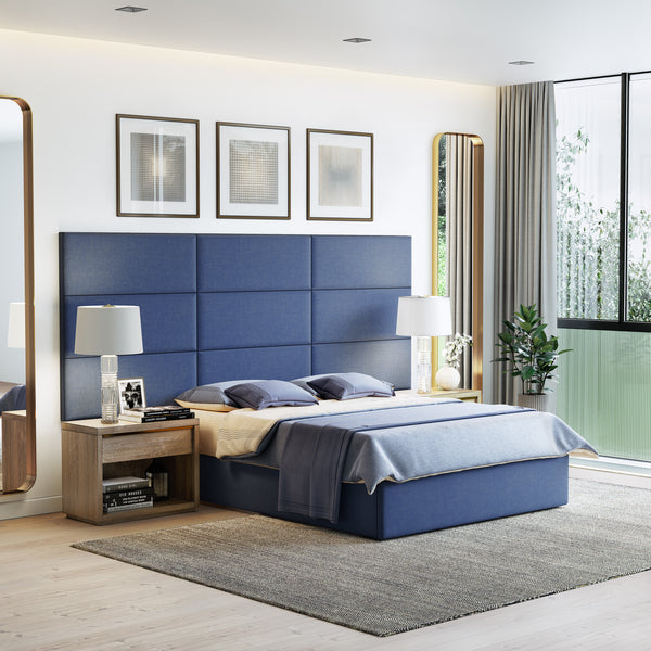 Masterpiece Upholstered Wall Panels Headboard - Set of 4 - Easy Assembly