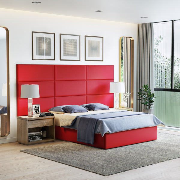 Masterpiece Upholstered Wall Panels Headboard - Set of 4 - Easy Assembly