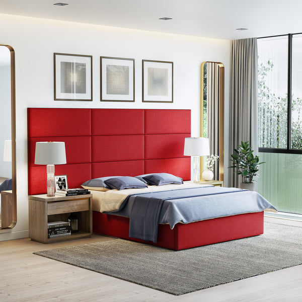 Masterpiece Upholstered Wall Panels Headboard - Set of 4 - Easy Assembly