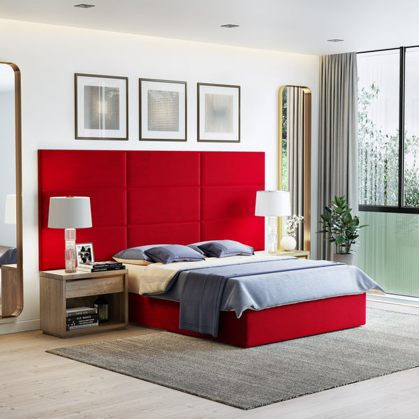 Masterpiece Upholstered Wall Panels Headboard - Set of 4 - Easy Assembly
