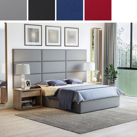 Masterpiece Upholstered Wall Panels Headboard - Set of 4 - Easy Assembly