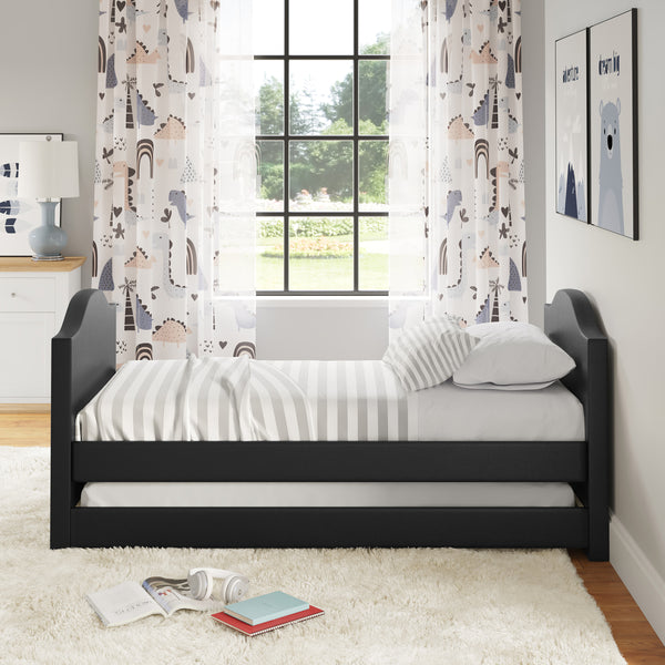 Messina Faux Leather / Birmingham Linen - Trundle Bed