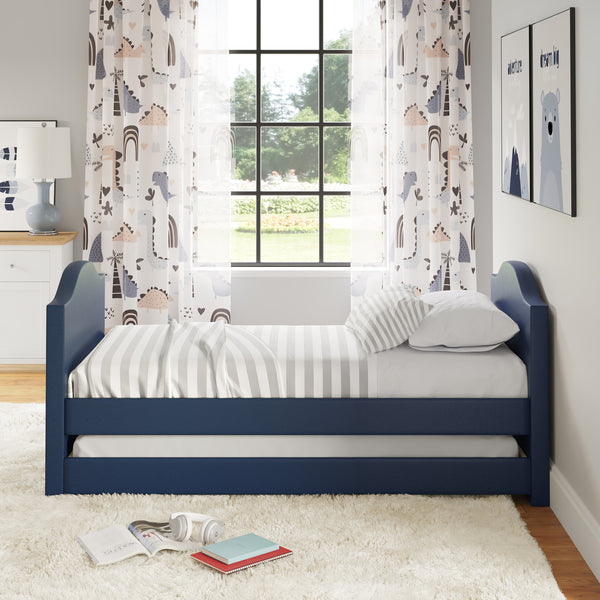 Messina Faux Leather / Birmingham Linen - Trundle Bed