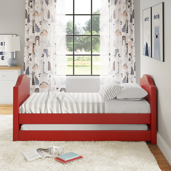 Messina Faux Leather / Birmingham Linen - Trundle Bed