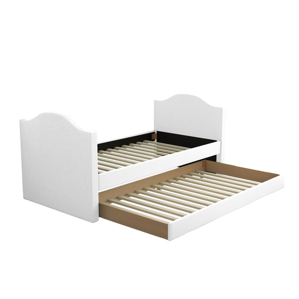 Messina Faux Leather / Birmingham Linen - Trundle Bed
