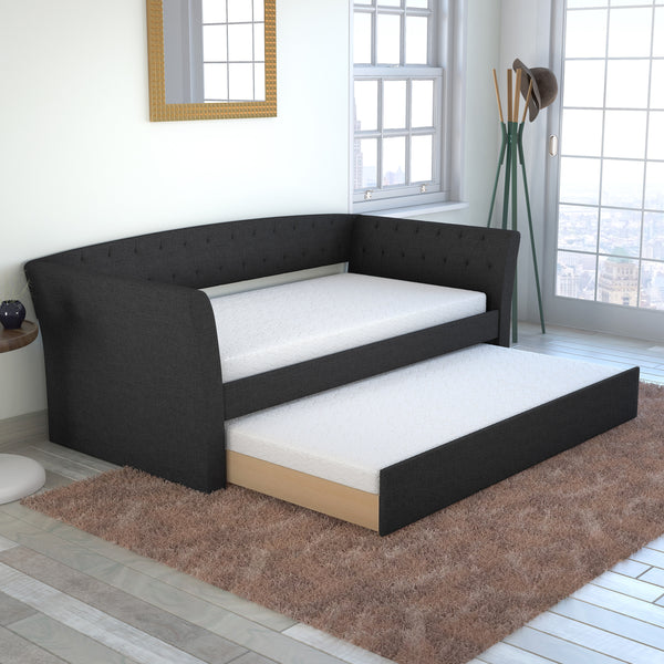New Castle Linen / St Ives Faux Leather / Kendal Velour - Trundle Bed