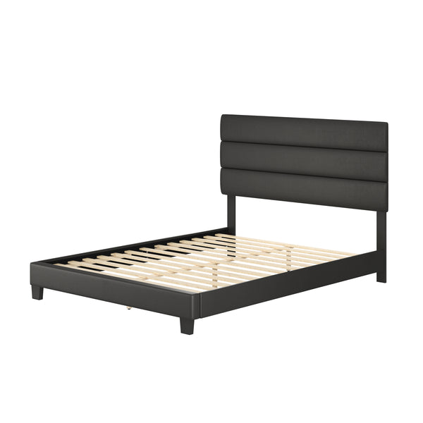 Piedmont Faux Leather Upholstered Platform Bed
