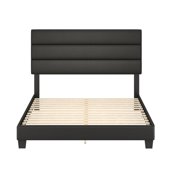 Piedmont Faux Leather Upholstered Platform Bed
